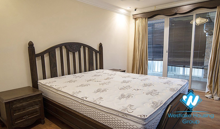 Golf and lake view 4 bedroom apartment for rent in L1 building, Ciputra, Tay Ho