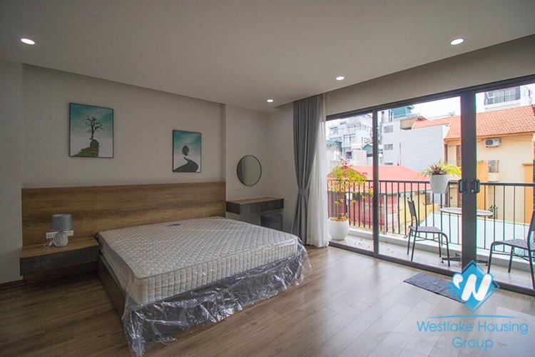 Modern 2 bedrooms apartment with huge terrace for rent in Vu Mien, Yen Phu village