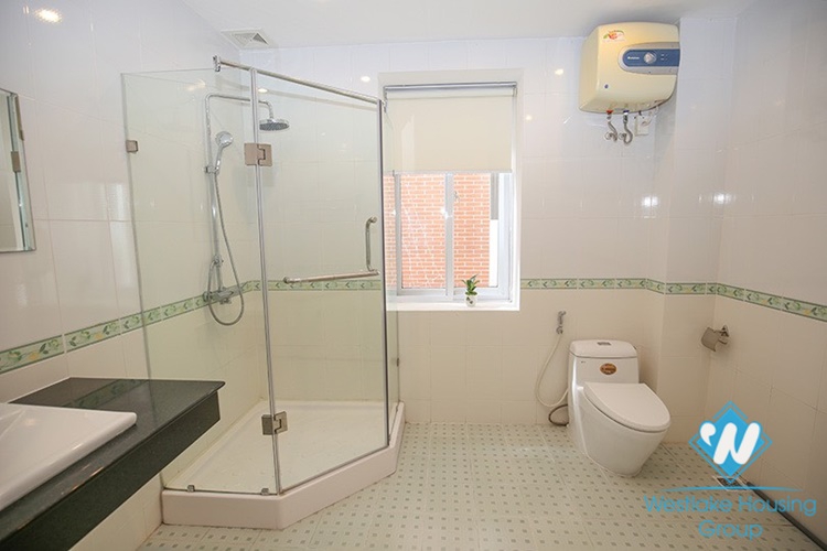 Gorgeous house with front yard and top terrace and lake view for rent in Tay Ho, Hanoi