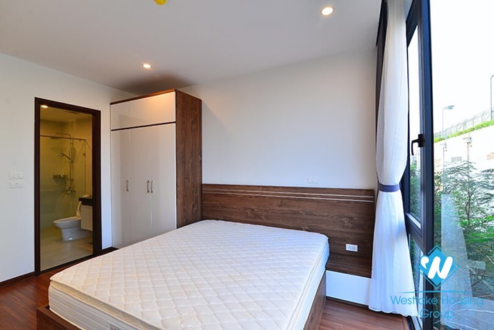 New and beautiful three bedrooms apartment for rent in Nghi Tam village, Tay Ho district, Ha Noi.