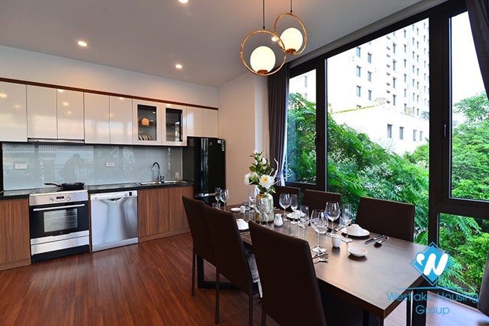 Modern 3 bedrooms apartment with huge balcony for rent in Tay Ho, Hanoi 