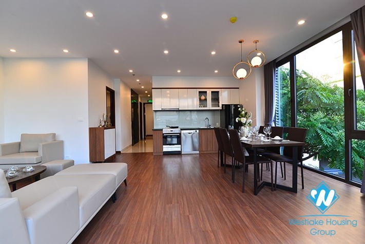 Modern 3 bedrooms apartment with huge balcony for rent in Tay Ho, Hanoi 