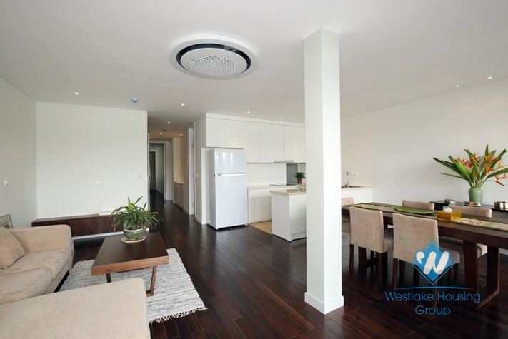 Lakeside executive apartment with large terrace for rent in Tay Ho, Hanoi
