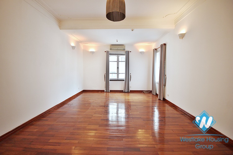 French unfurnished house with swimming pool for rent in Dang Thai Mai, Tay Ho