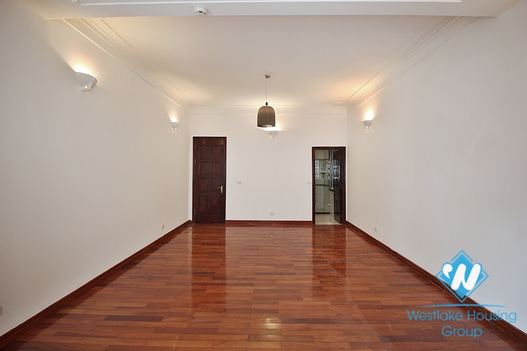 French unfurnished house with swimming pool for rent in Dang Thai Mai, Tay Ho