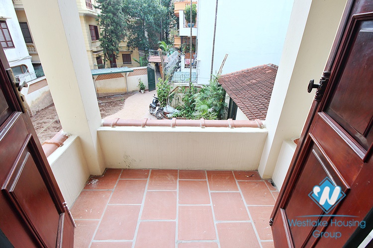 French unfurnished house with swimming pool for rent in Dang Thai Mai, Tay Ho