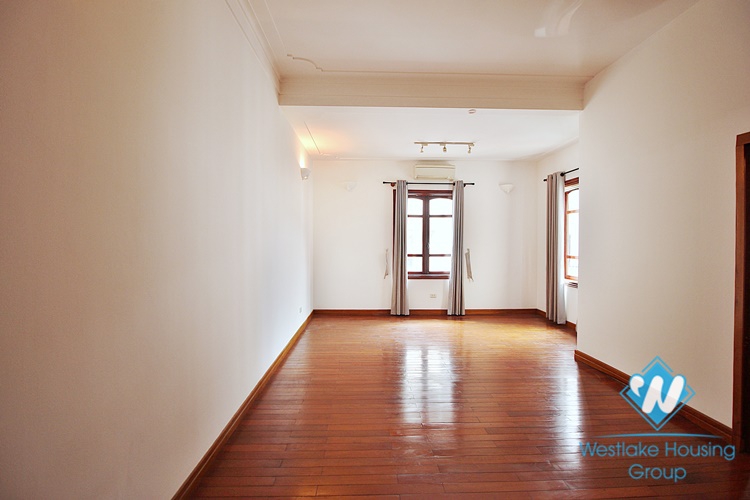 French unfurnished house with swimming pool for rent in Dang Thai Mai, Tay Ho