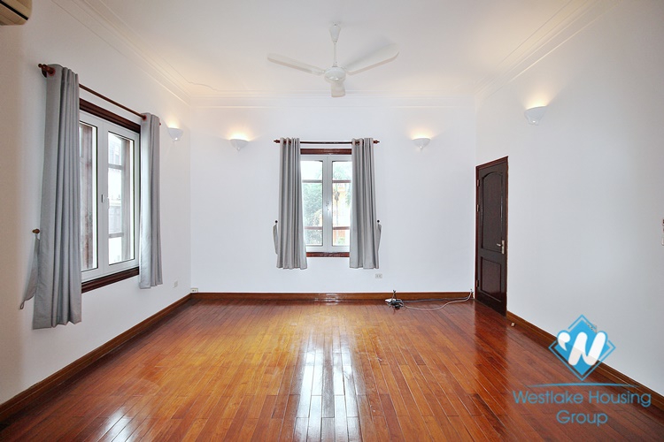 French unfurnished house with swimming pool for rent in Dang Thai Mai, Tay Ho