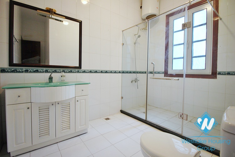 French unfurnished house with swimming pool for rent in Dang Thai Mai, Tay Ho