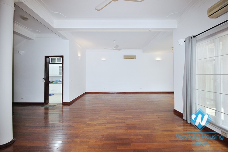 French unfurnished house with swimming pool for rent in Dang Thai Mai, Tay Ho