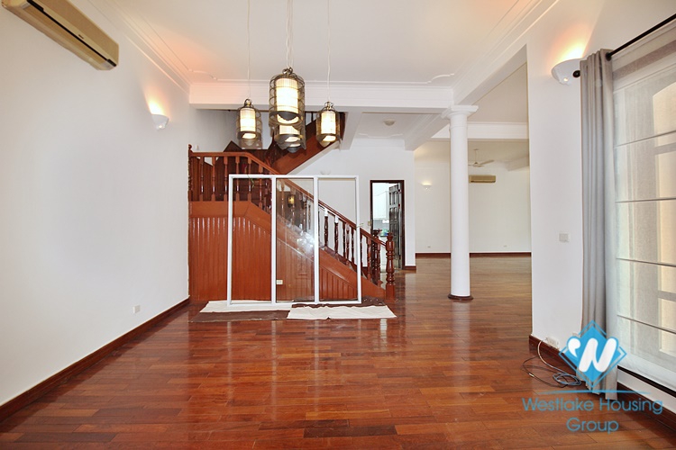 French unfurnished house with swimming pool for rent in Dang Thai Mai, Tay Ho