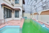 French unfurnished house with swimming pool for rent in Dang Thai Mai, Tay Ho