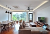 Lake view, new three bedrooms apartment for lease in Tu Hoa st, Tay Ho