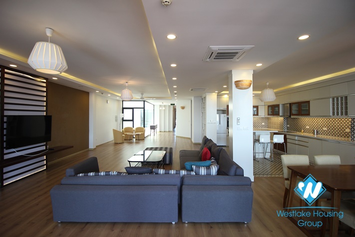 A big size apartment with 4 bedrooms on To Ngoc Van st, Tay Ho District 