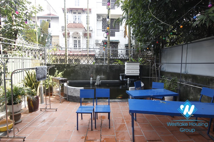 Duplex 3 bedroom apartment with backyard for rent in Dang Thai Mai,Tay Ho
