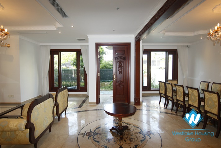 A charming villa for rent in Ciputra D Block, Hanoi City.