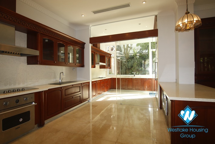 A charming villa for rent in Ciputra D Block, Hanoi City.