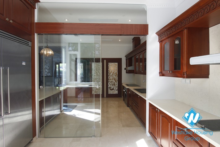 A charming villa for rent in Ciputra D Block, Hanoi City.