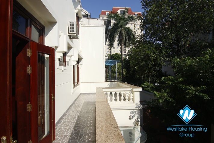 A charming villa for rent in Ciputra D Block, Hanoi City.