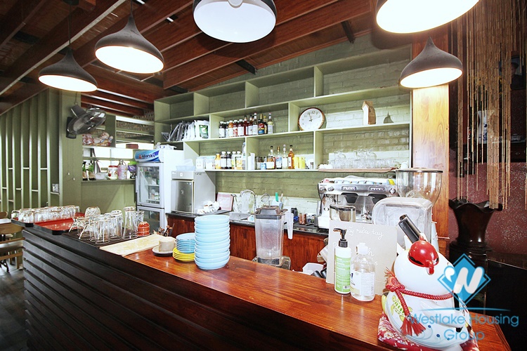 Green coffee or restaurant for rent in To Ngoc Van st, Tay Ho