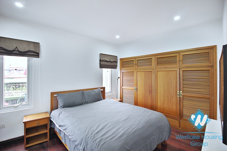 High quality apartment with 3 bedrooms, nice lake view for rent  in Quang An street, Westlake area