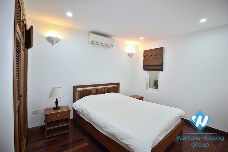 High quality apartment with 3 bedrooms, nice lake view for rent  in Quang An street, Westlake area