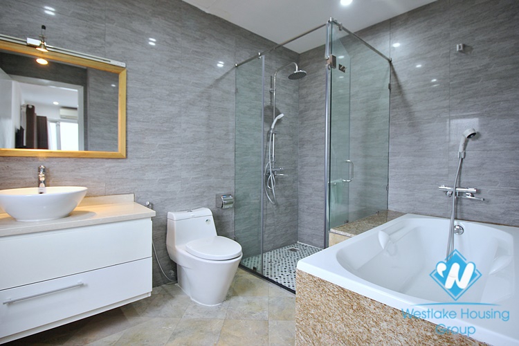 High quality apartment with 3 bedrooms, nice lake view for rent  in Quang An street, Westlake area