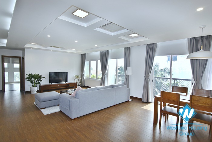 Newly and spacious 3 bedroom apartment for rent in Tay ho, Hanoi