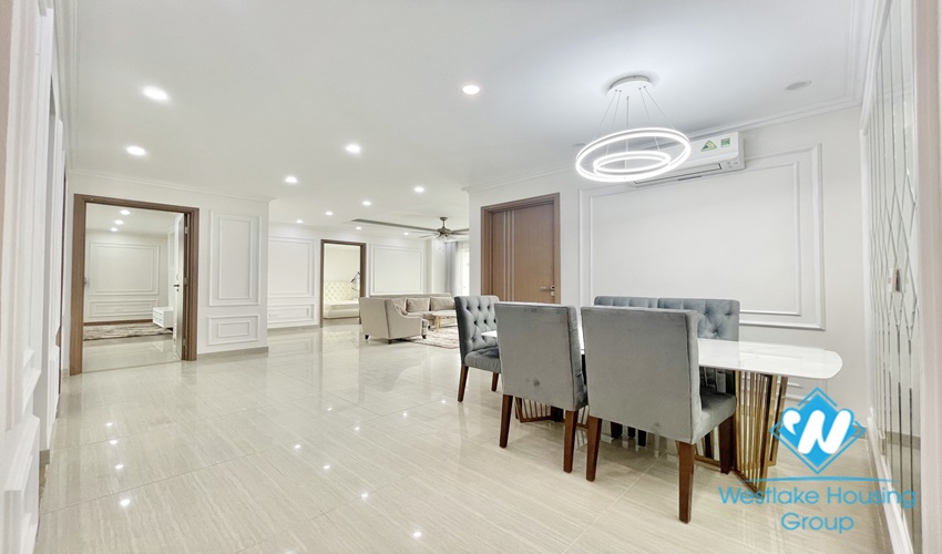 A new and modern 3 bedroom apartment for rent in Ciputra, Tay ho , Ha noi