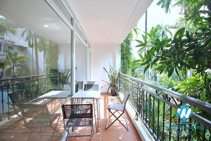 Green view - Apartment with one bedroom for rent in Dang Thai Mai st