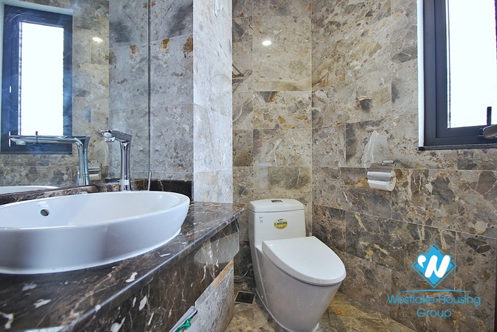 Lake view one bedroom apartment for rent in Vu Mien st