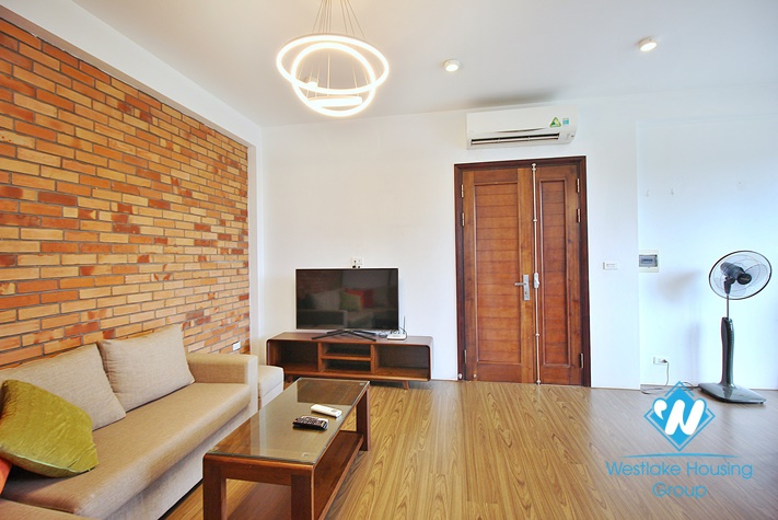Lake view one bedroom apartment for rent in Vu Mien st