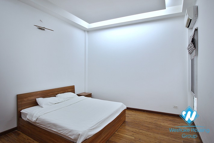 Lake view and modern furniture apartment for rent in Yen Phu village.