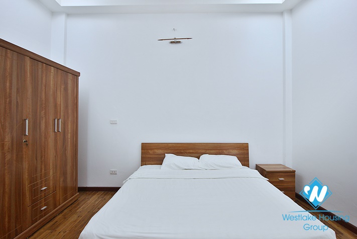 Lake view and modern furniture apartment for rent in Yen Phu village.