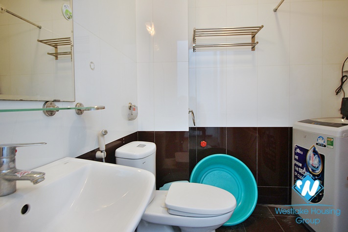 Lake view and modern furniture apartment for rent in Yen Phu village.