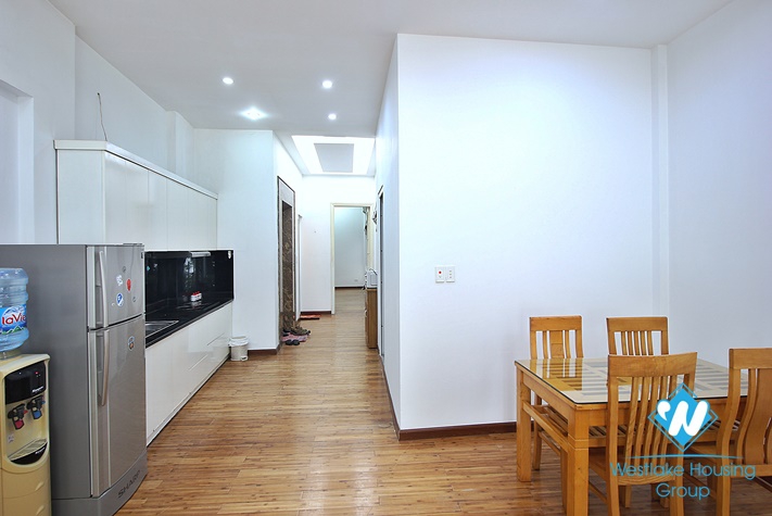 Lake view and modern furniture apartment for rent in Yen Phu village.