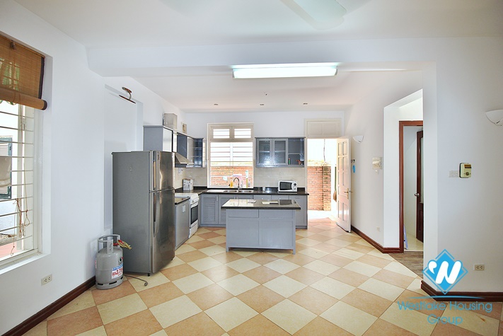 Beautiful garden house for rent in Au Co street, Tay Ho District, Ha Noi