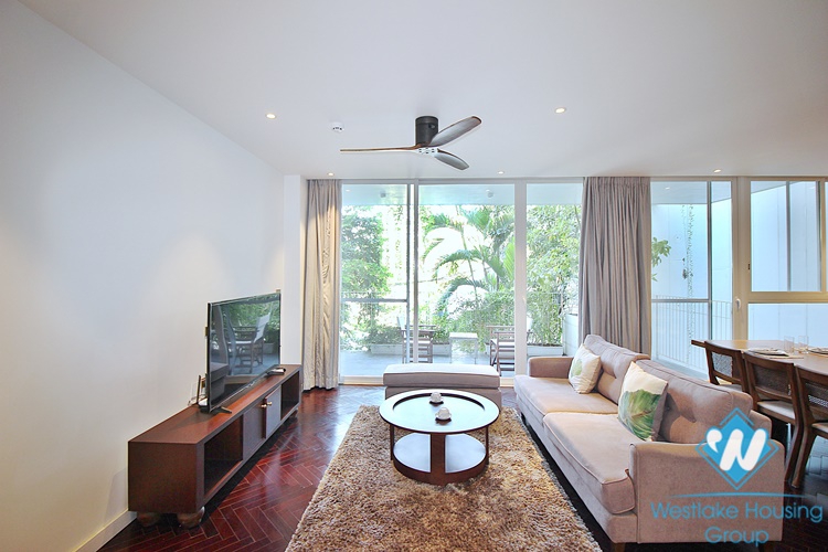 Beautiful 3 bedrooms apartment for rent in the heart of To Ngoc Van area, Tay Ho, Ha Noi