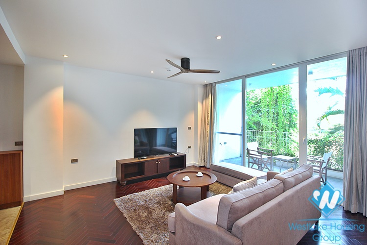 Beautiful 3 bedrooms apartment for rent in the heart of To Ngoc Van area, Tay Ho, Ha Noi