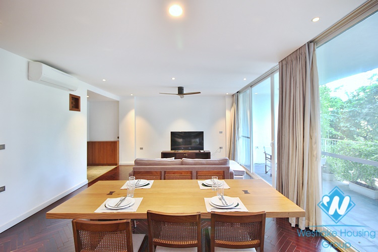 Beautiful 3 bedrooms apartment for rent in the heart of To Ngoc Van area, Tay Ho, Ha Noi