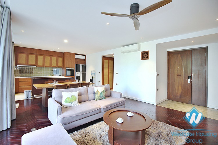 Beautiful 3 bedrooms apartment for rent in the heart of To Ngoc Van area, Tay Ho, Ha Noi
