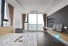 Three bedroom lake view apartment for rent in Sun Grand City Thuy Khue.