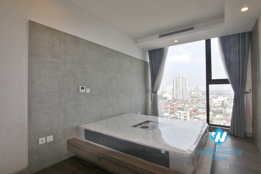 Three bedroom lake view apartment for rent in Sun Grand City Thuy Khue.