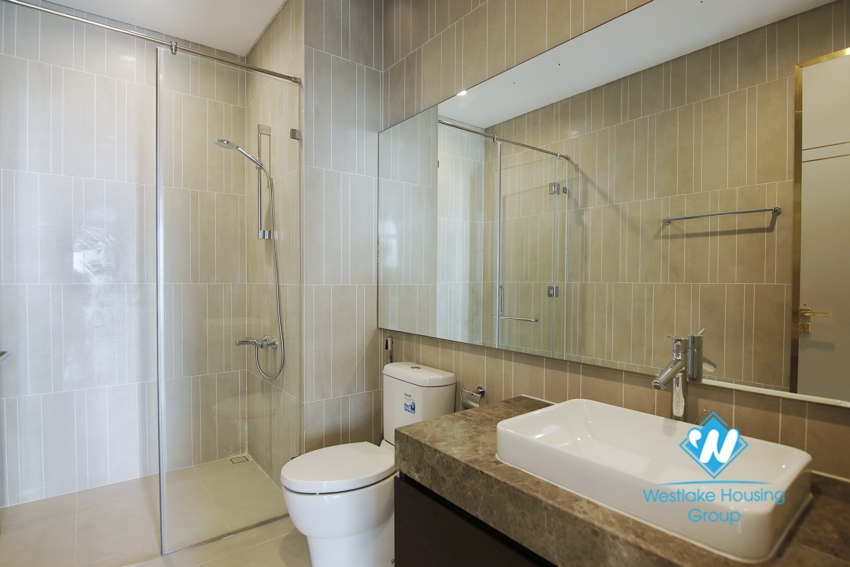 Three bedroom lake view apartment for rent in Sun Grand City Thuy Khue.