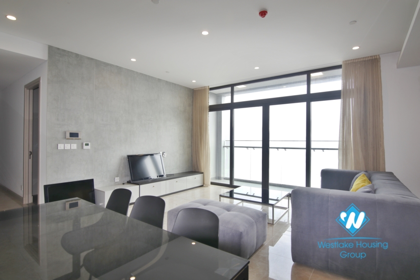 Three bedroom lake view apartment for rent in Sun Grand City Thuy Khue.