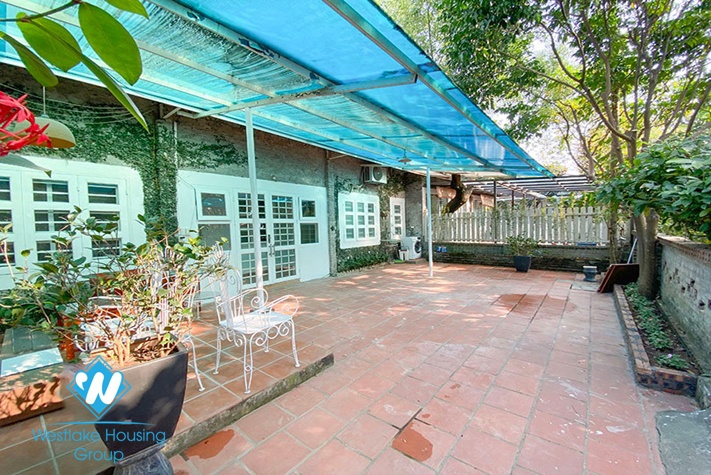 Garden house for rent in An Duong area, Tay Ho District 