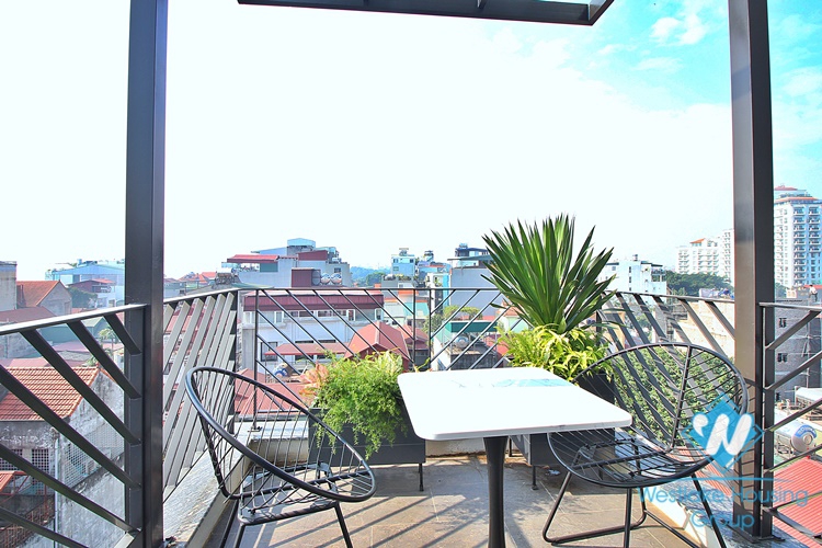 A bright one bedroom apartment for rent in Xuan Dieu street, Tay Ho