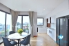 A bright and modern 1 bedroom apartment for rent in Xuan dieu, Tay ho