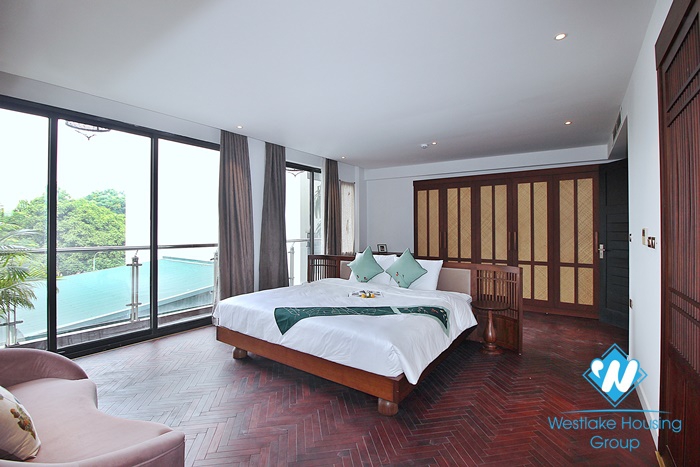 Gorgeous brand new 4 bedroom apartment for rent in Dang thai mai, Tay ho