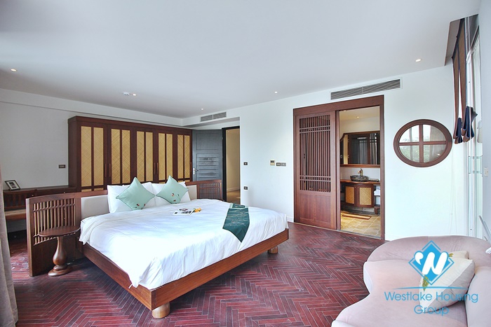 Gorgeous brand new 4 bedroom apartment for rent in Dang thai mai, Tay ho